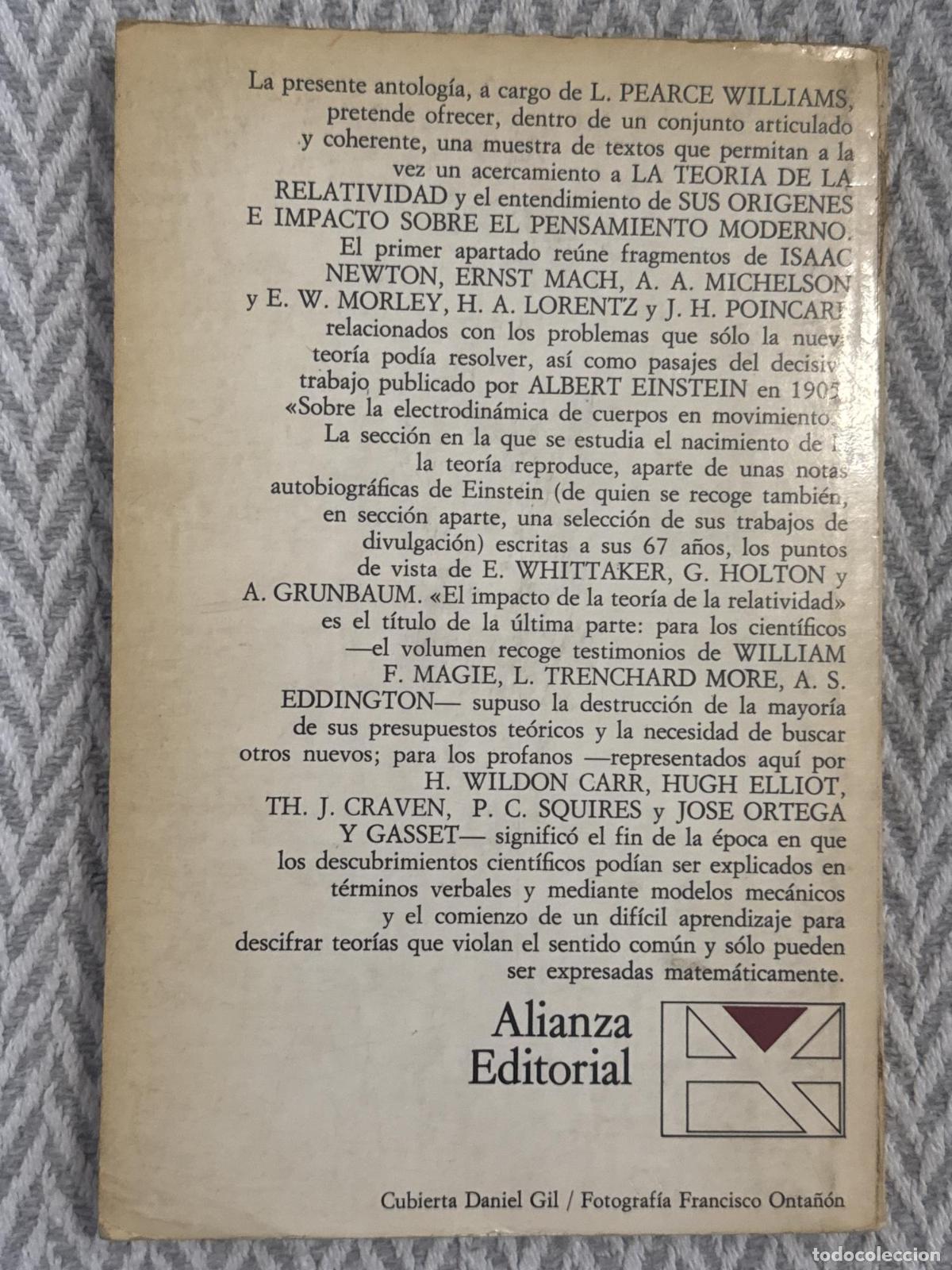 Libros: La teor&iacute;a de la relatividad - Albert Einstein, Adolf Gr&uuml;nbaum, A.S. Eddington - Foto 3