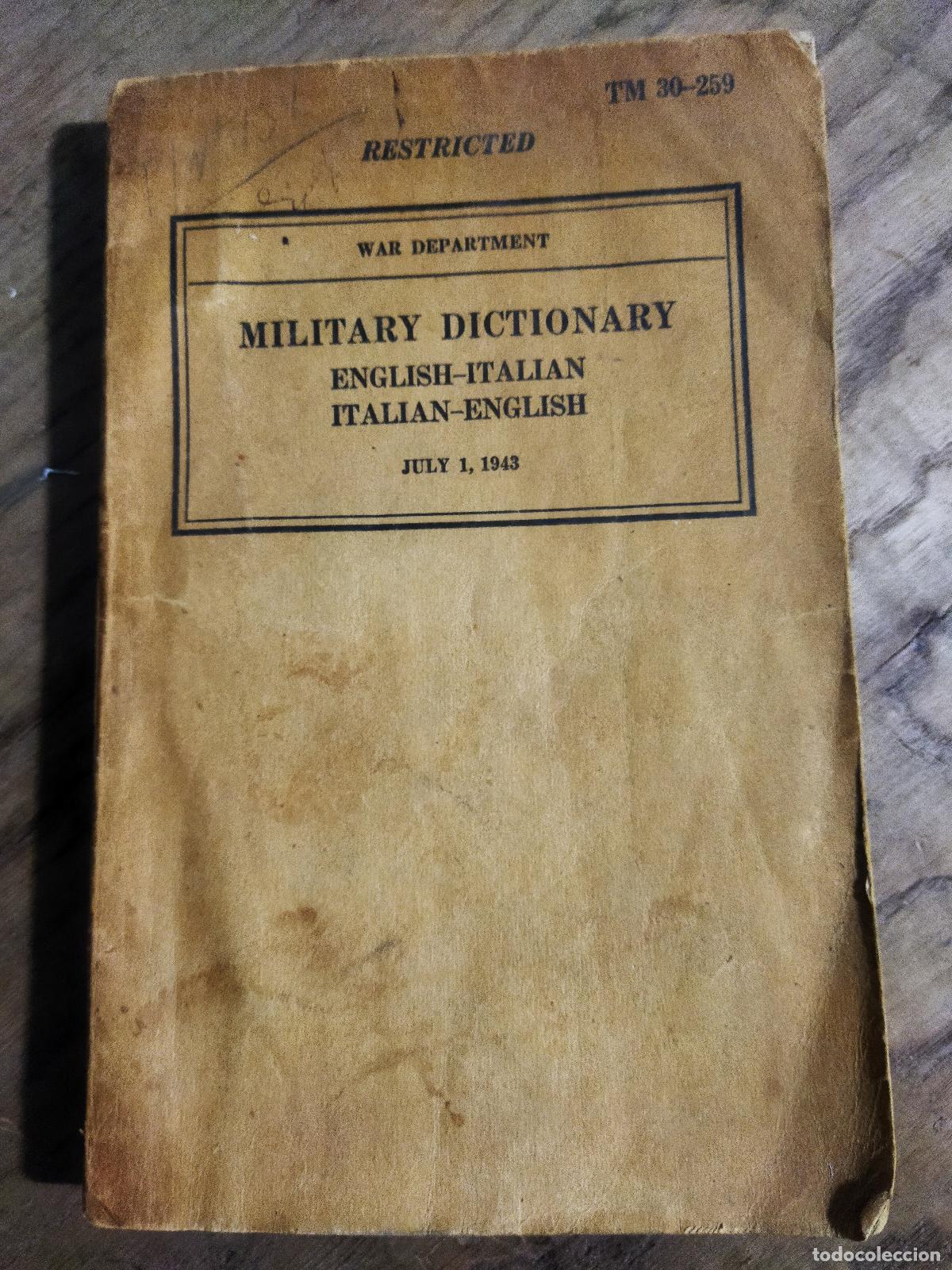 Libri di seconda mano: MILITARY DICTIONARY (ADVANCE EDITION) - VARIOS
