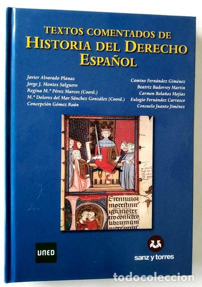Libros: Textos comentados de Historia del Derecho Espa&ntilde;ol- 9788492948055