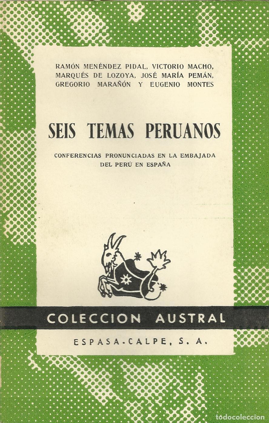 Libri di seconda mano: SEIS TEMAS PERUANOS