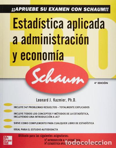 Libros: Estad&iacute;stica aplicada a administraci&oacute;n y econom&iacute;a- 9789701059180