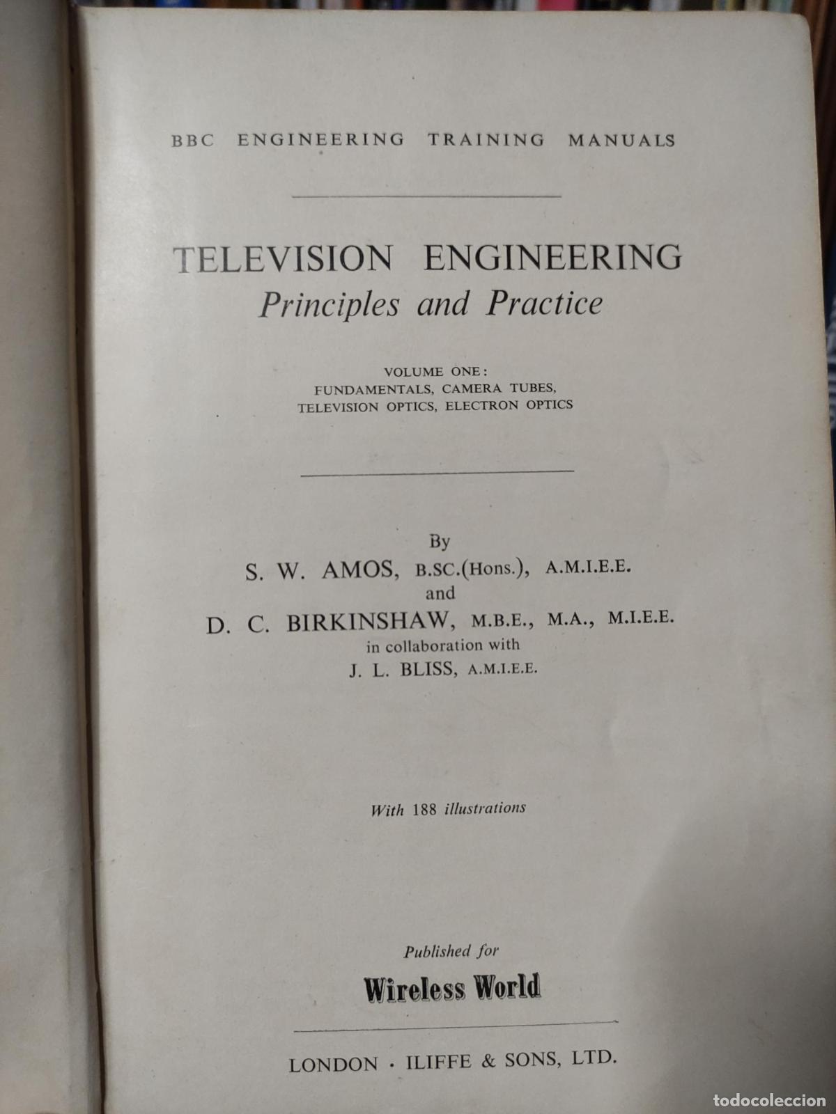 B&uuml;cher: TELEVISION ENGINEERING PRINCIPLES & PRACTICE VOLUME 1 [UNKNOWN BINDING] -