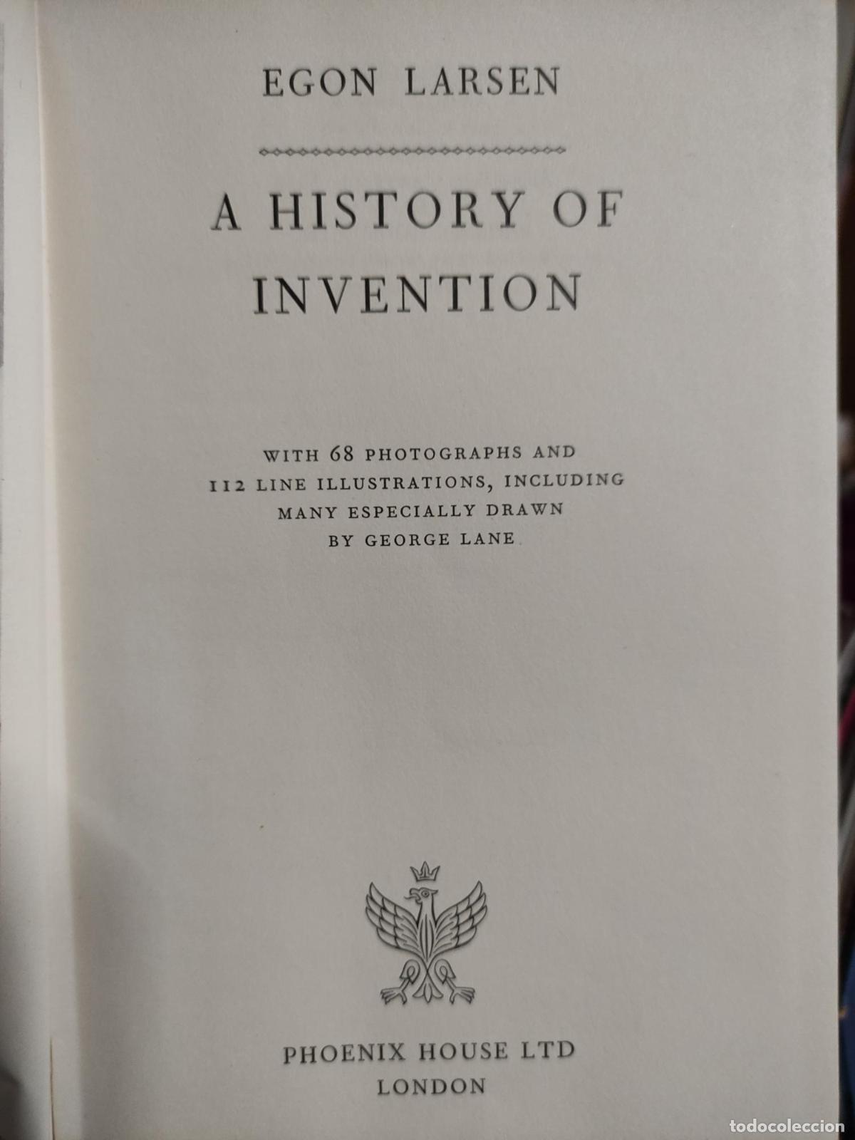 B&uuml;cher: A HISTORY OF INVENTION [HARDCOVER] EGON LARSEN -