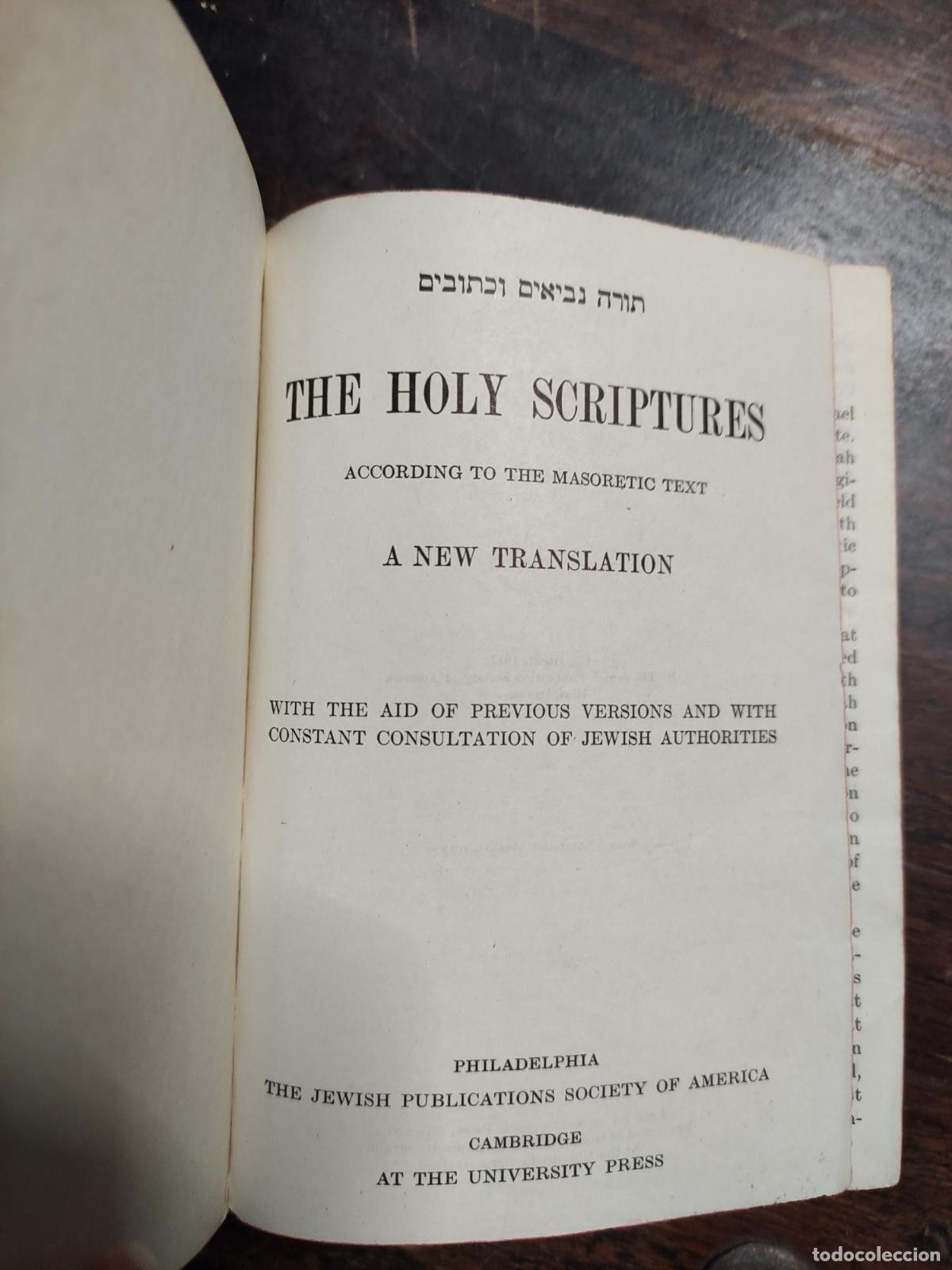B&uuml;cher: THE HOLY SCRIPTURES. A NEW TRANSLATION [UNKNOWN BINDING] -