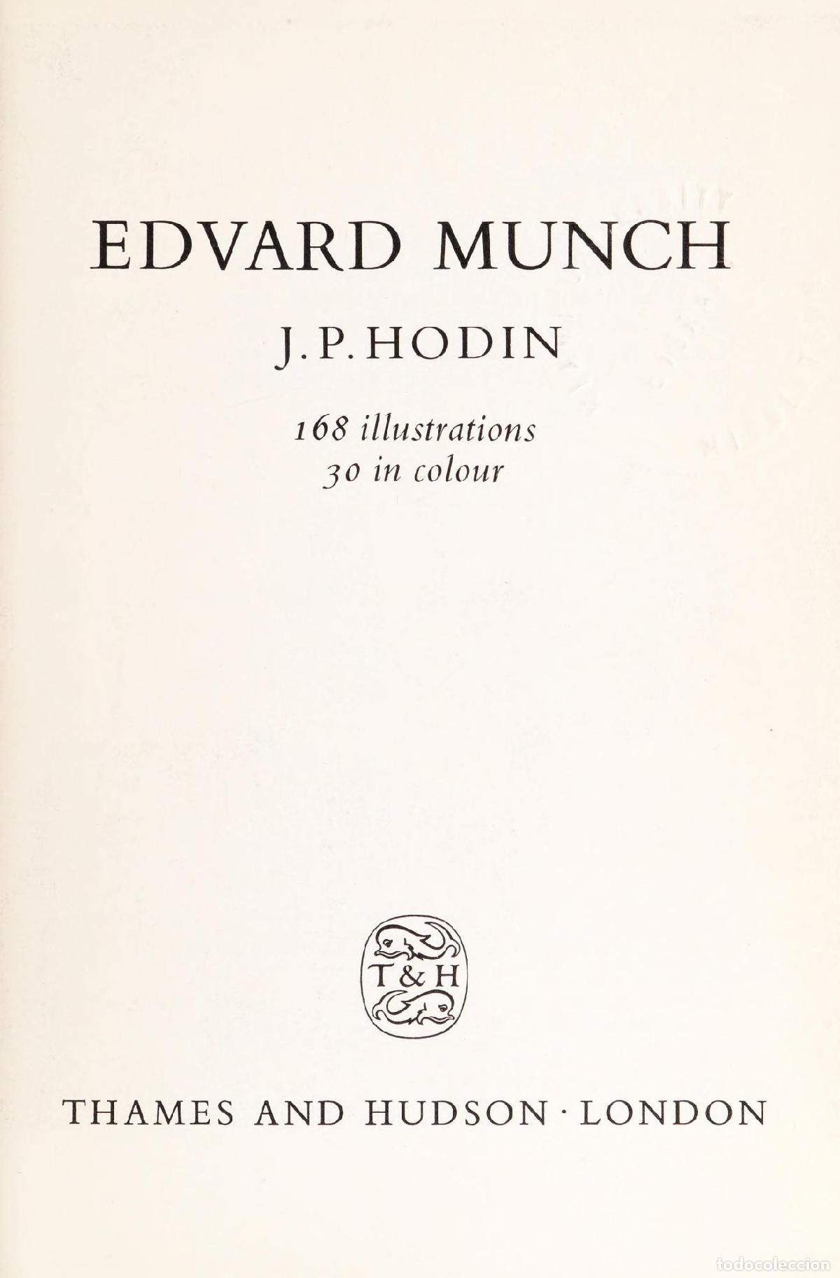 books: EDVARD MUNCH: -WORLD OF ART SERIES- (E): 0 J. P. HODIN -