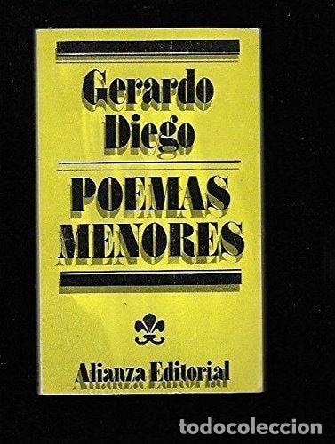 Libros: POEMAS MENORES (EL LIBRO DE BOLSILLO. SECCI&Oacute;N LITERATURA) DIEGO, GERARDO -
