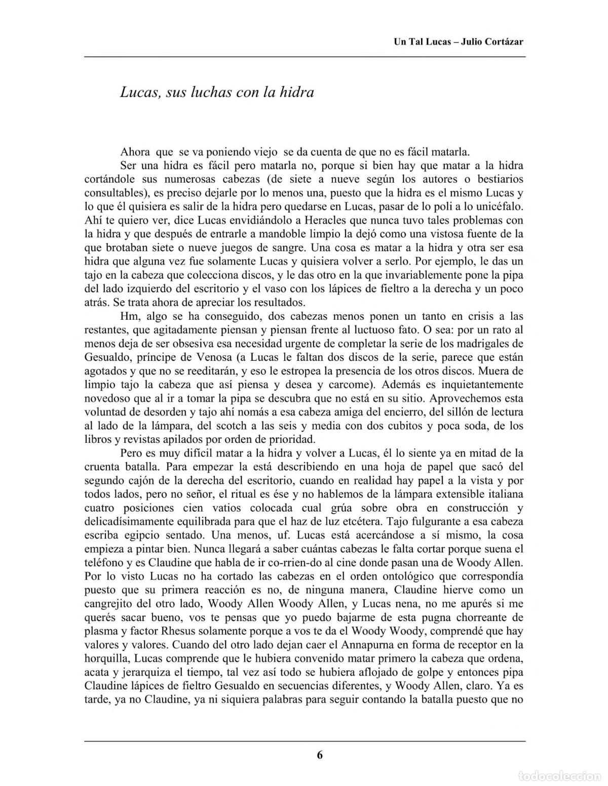 B&uuml;cher: UN TAL LUCAS PDL JULIO CORTAZAR CORT&Aacute;ZAR, JULIO -