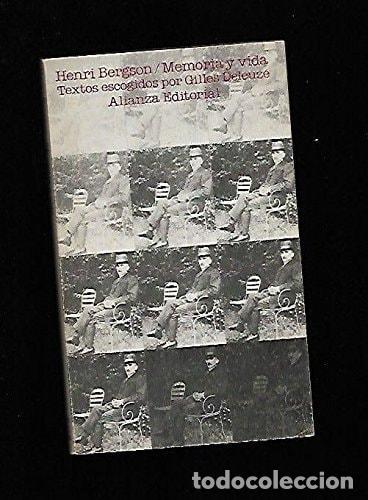 books: MEMORIA Y VIDA HENRI BERGSON -
