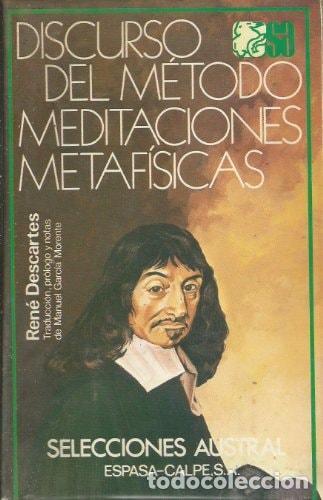 Livros em segunda m&atilde;o: DISCURSO DEL METODO. MEDITACIONES METAFISICAS DESCARTES, REN&Eacute; (LA HAYE, TURENA - FRANCIA 1596 ESTOCO