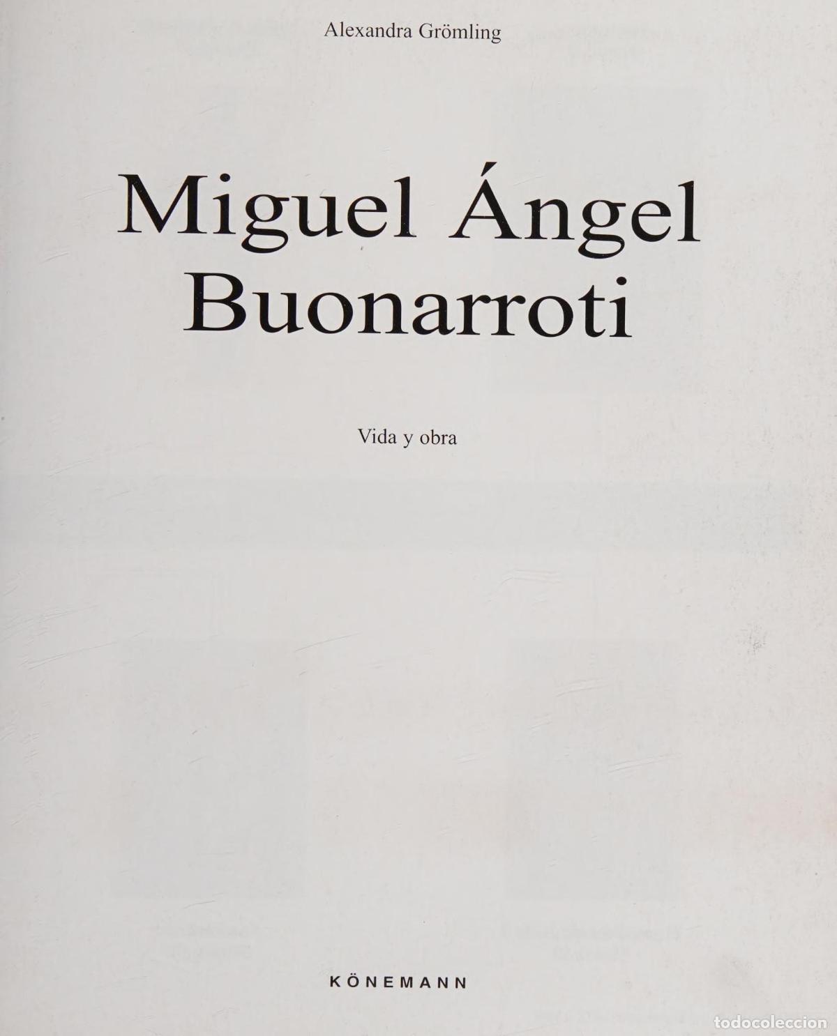B&uuml;cher: MINILIBROS DE ARTE: MIGUEL &Aacute;NGEL (FONDO) GROMLING, ALEXANDRA -