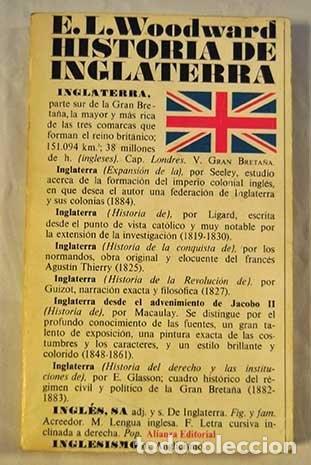 Livros em segunda m&atilde;o: HISTORIA DE INGLATERRA (LIBRO DE BOLSILLO, EL) [TAPA BLANDA] WOODWARD, E. L. -