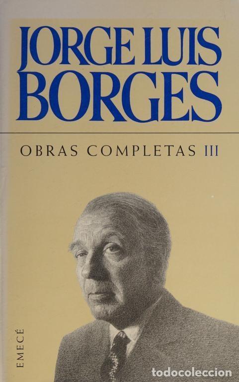 Livros em segunda m&atilde;o: OBRAS COMPLETAS 3 / COMPLETE WORKS 3 BORGES, JORGE LUIS -
