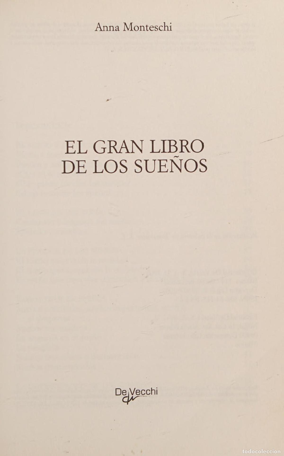 B&uuml;cher: GRAN LIBRO DE LOS SUE&Ntilde;OS (CIENCIAS OCULTAS Y MISTERIOS) MONTESCHI, ANNA -