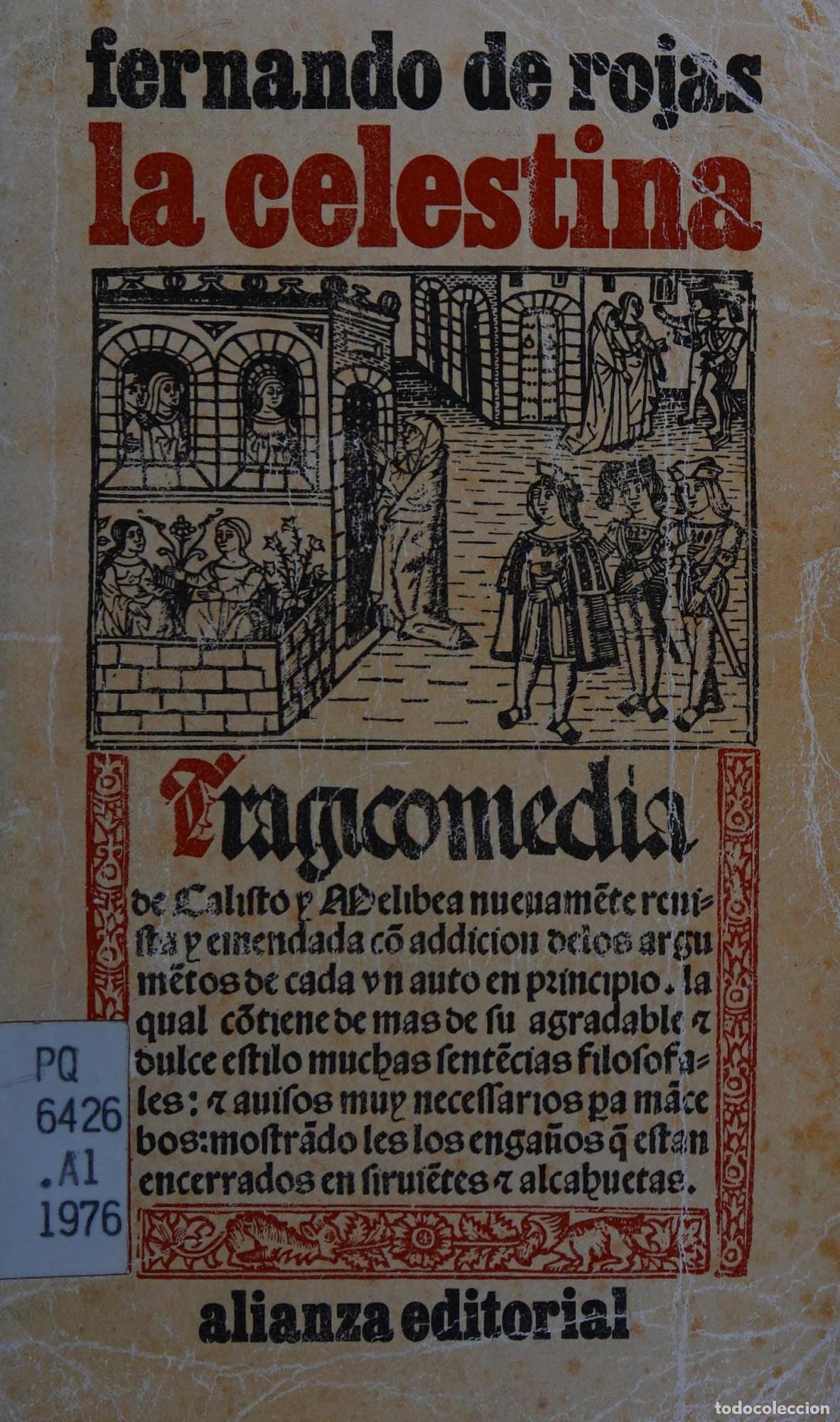 Livros em segunda m&atilde;o: LA CELESTINA FERNANDO DE ROJAS -