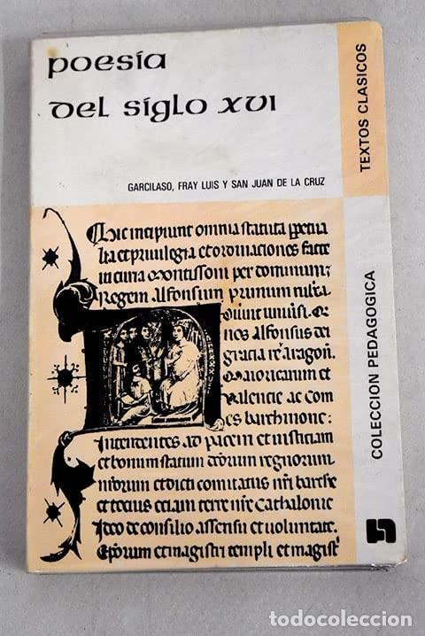 Libri di seconda mano: POES&Iacute;A DEL SIGLO XVI [TAPA BLANDA] GARCILASO DE LA VEGA / FRAY LUIS DE LEON / SAN JUAN DE LA CRUZ -