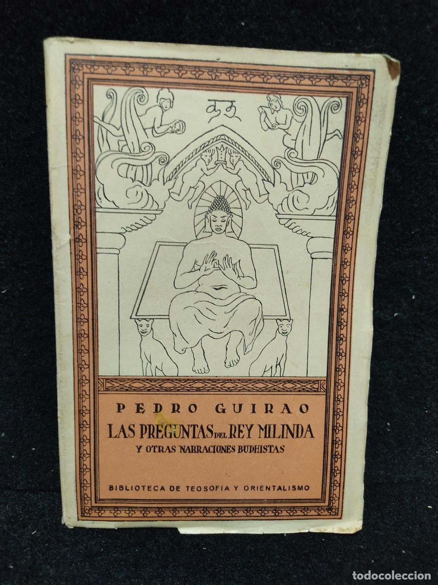 books: LAS PREGUNTAS DEL REY MILINDA - PEDRO GUIRAO - TEOSOFIA