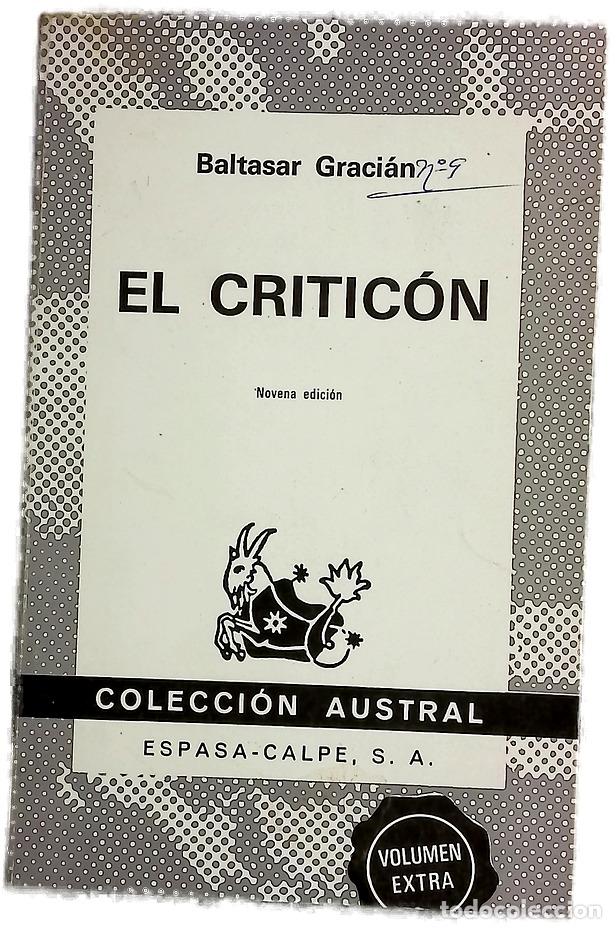 Livres: El Critic&oacute;n - Graci&aacute;n, Baltasar; Quiles, Ismael