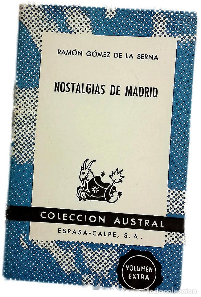 Livres: Nostalgias de Madrid - G&oacute;mez de la Serna, Ram&oacute;n