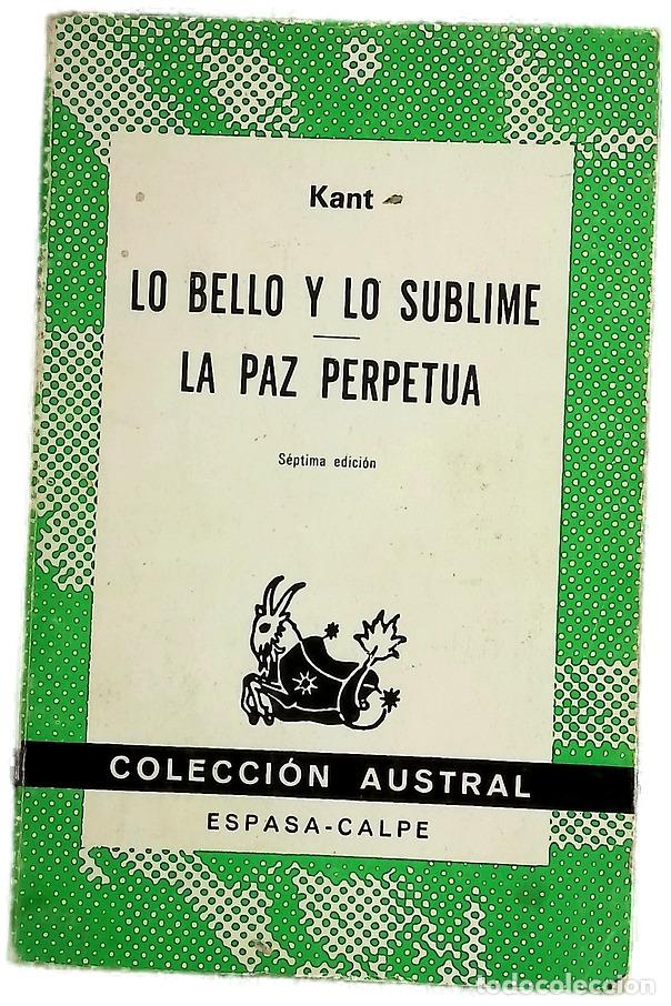 books: Lo bello y lo sublime - Kant, Immanuel