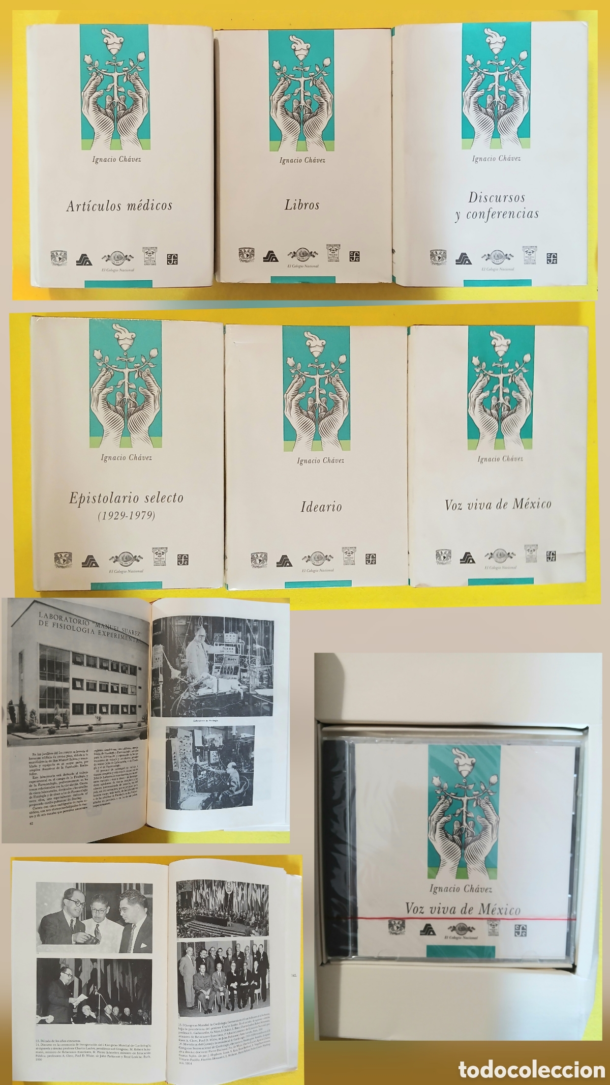 Libros: Ignacio Ch&aacute;vez, obras, el colegio Nacional