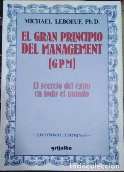 Libros: El gran principio del management- 9788425318566