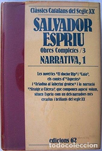 Libros: Obres completes III.: Narrativa I- 9788429724103