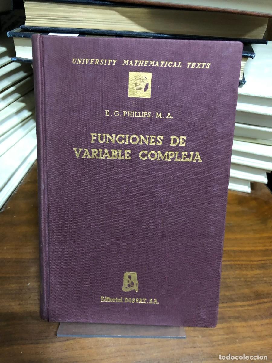 Libros: Funciones de Variable Compleja E. G. Phillips
