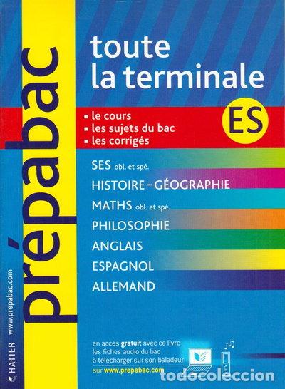 Libros: Toute la terminale ES- 9782218926778