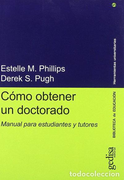 Libros: C&oacute;mo obtener un doctorado- 9788474327472