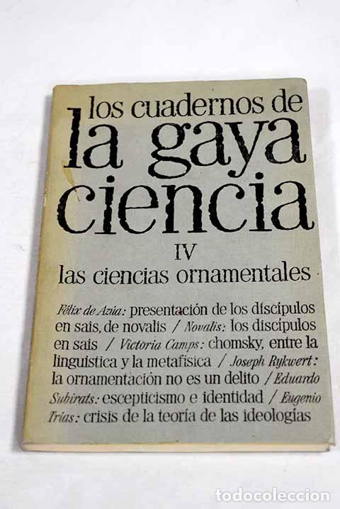 Libros: Los Cuadernos de la Gaya Ciencia. N&ordm; IV