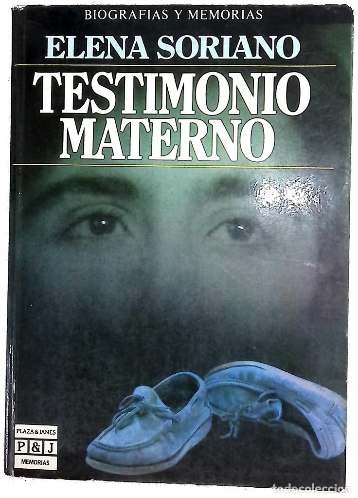 Livros em segunda m&atilde;o: Testimonio materno - Soriano, Elena