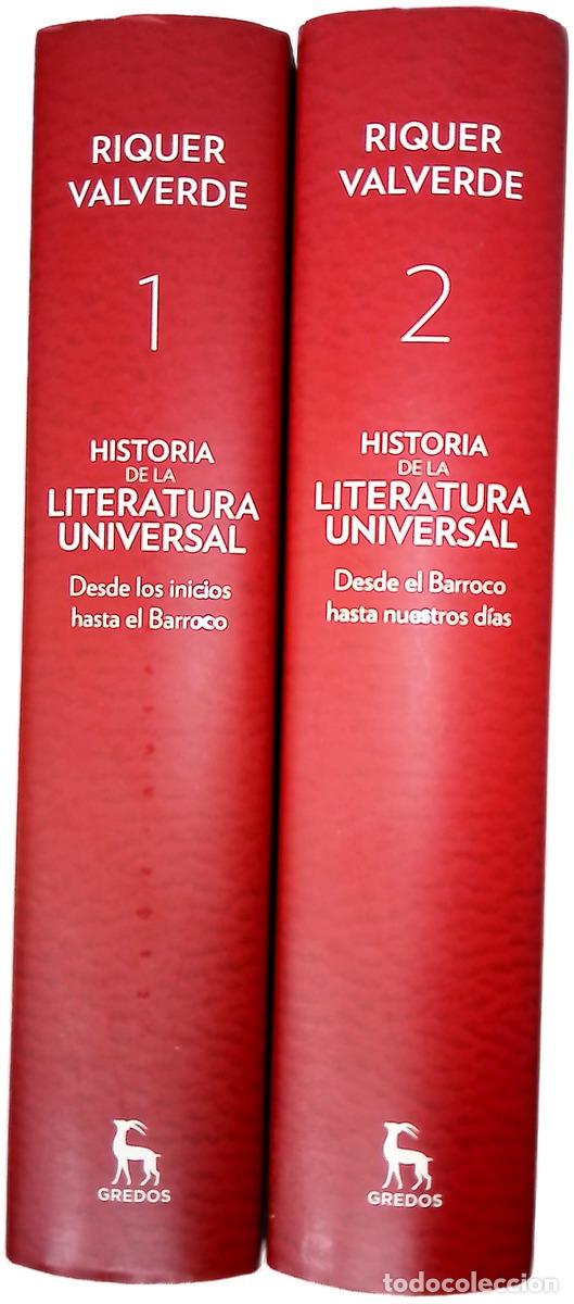 Libros: Historia de la literatura universal (Tomo I y II)