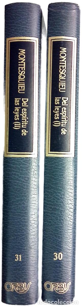 B&uuml;cher: Del esp&iacute;ritu de las leyes Tomo 1 y 2