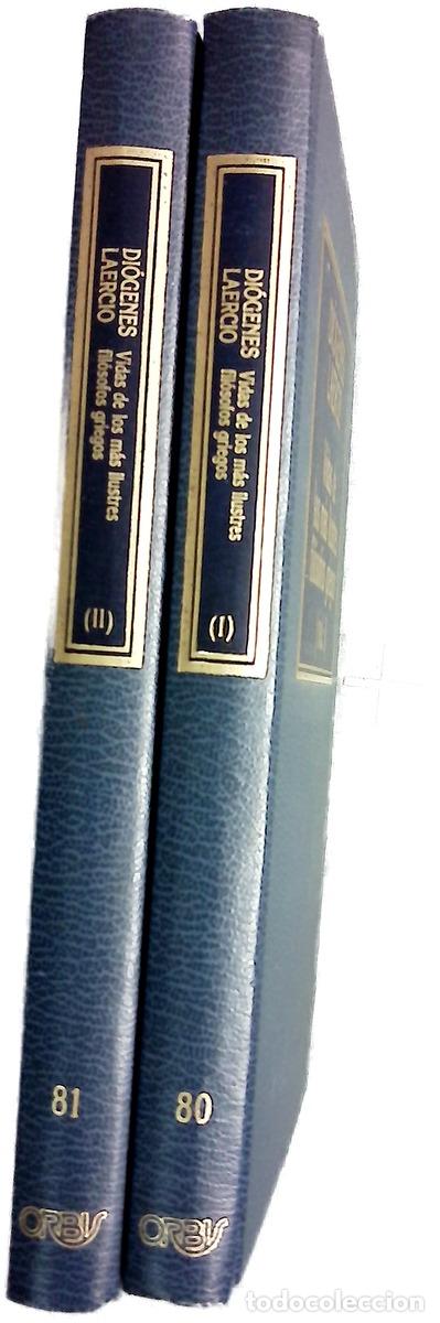 Libros: Vida de los m&aacute;s ilustres fil&oacute;sofos griegos Tomo 1 y 2