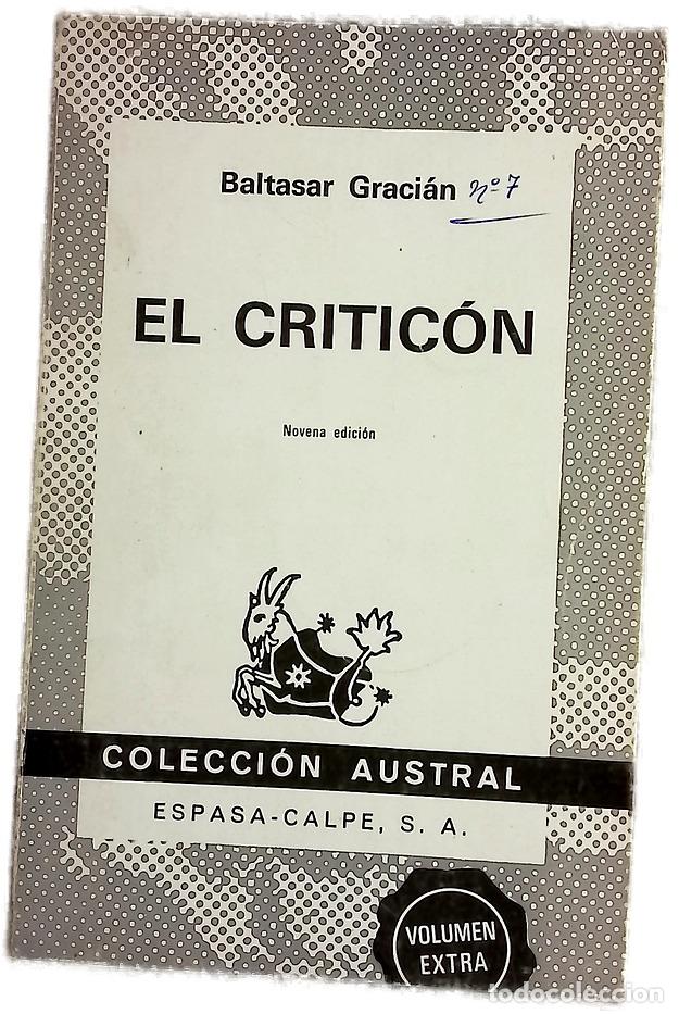 books: El Critic&oacute;n - Graci&aacute;n, Baltasar; Quiles, Ismael