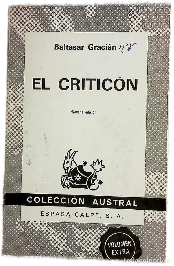 books: El Critic&oacute;n - Graci&aacute;n, Baltasar; Quiles, Ismael