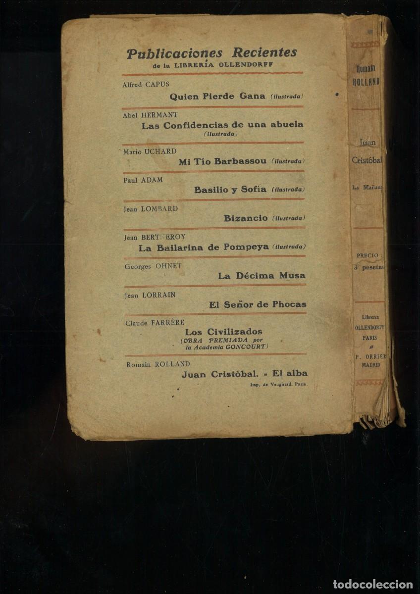 Libros: JUAN CRISTOBAL II LA MA&Ntilde;ANA. Romain Rolland - Foto 3