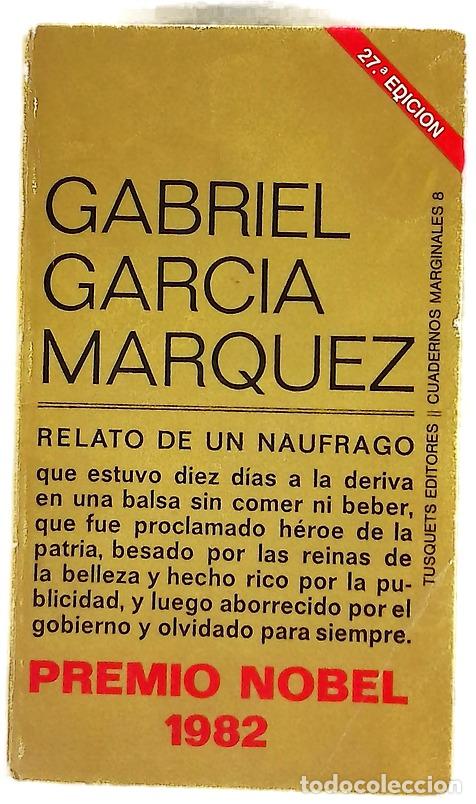 Livres: Relato de un n&aacute;ufrago - Garc&iacute;a M&aacute;rquez, Gabriel