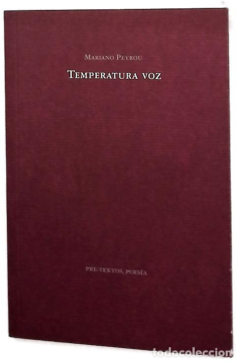 Libros: Temperatura voz - Peyrou, Mariano