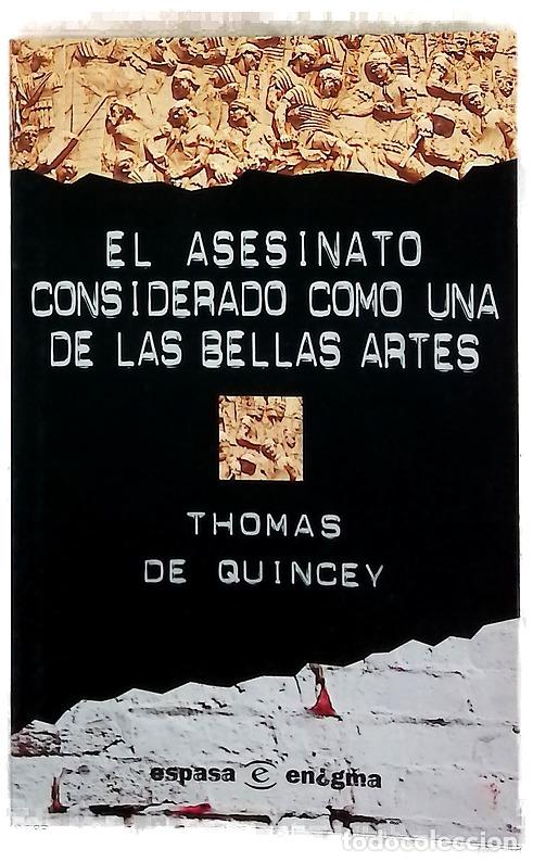 Libros: El asesinato considerado como una de las bellas artes