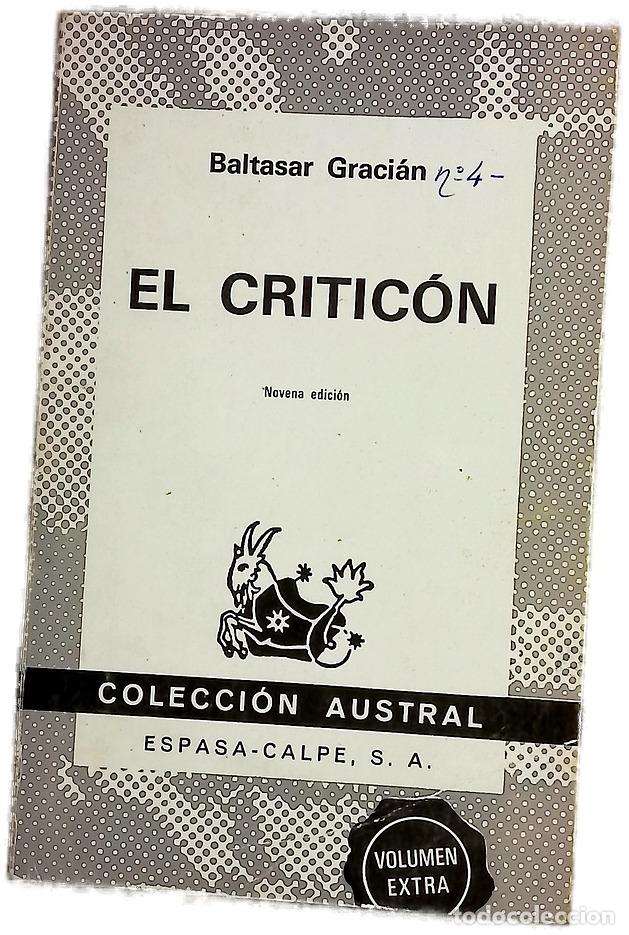 B&uuml;cher: El Critic&oacute;n - Graci&aacute;n, Baltasar; Quiles, Ismael