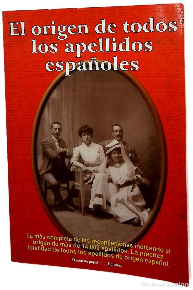 Libros: El origen de todos los apellidos espa&ntilde;oles