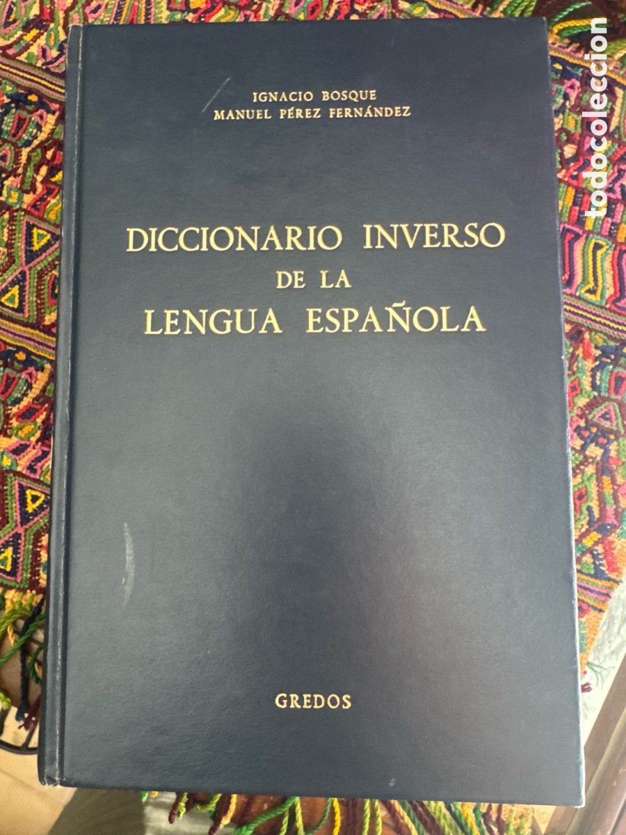 Libros: Diccionario inverso de la lengua espa&ntilde;ola Gredos