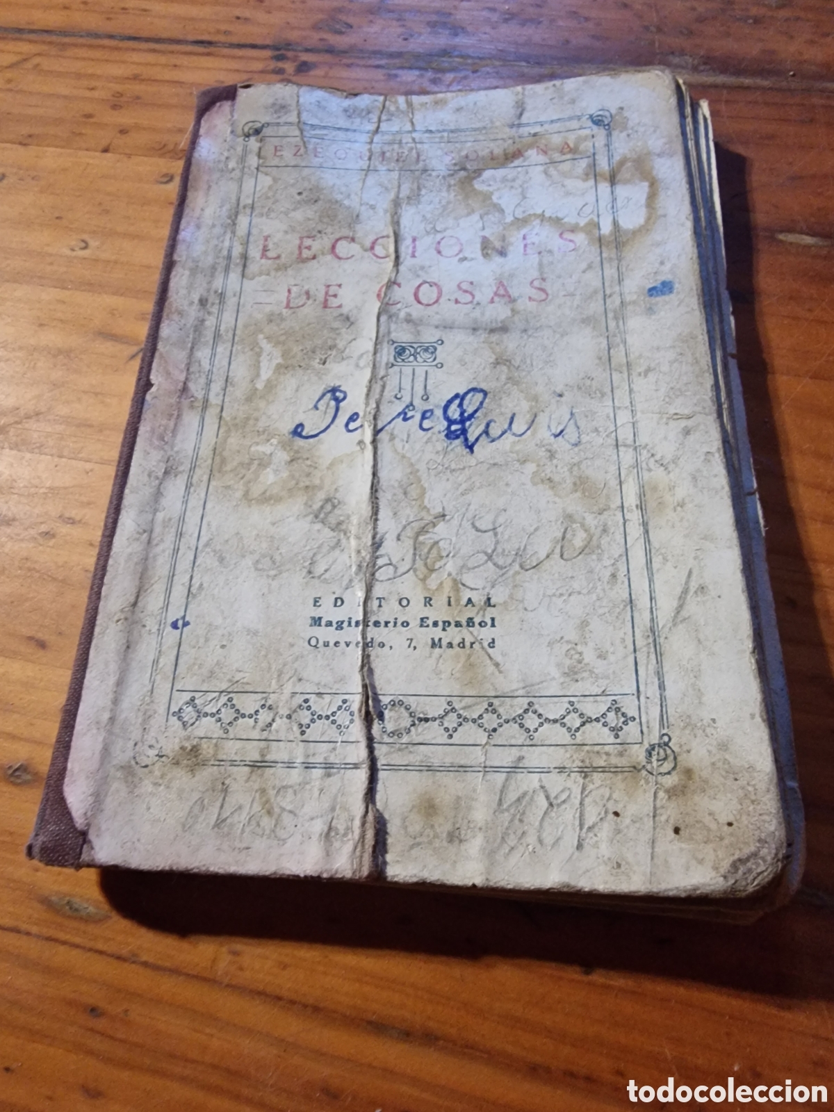 Libros: Antiguo libro,lecciones de cosas,ezequiel solana,a&ntilde;os 50-60