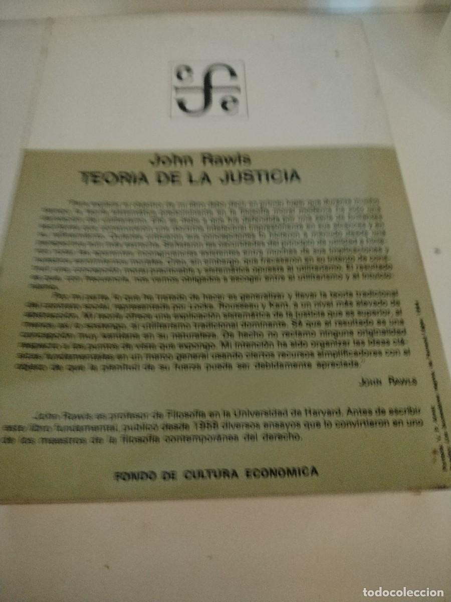 Libros: Teor&iacute;a de la justicia+ John Rawls - Foto 3