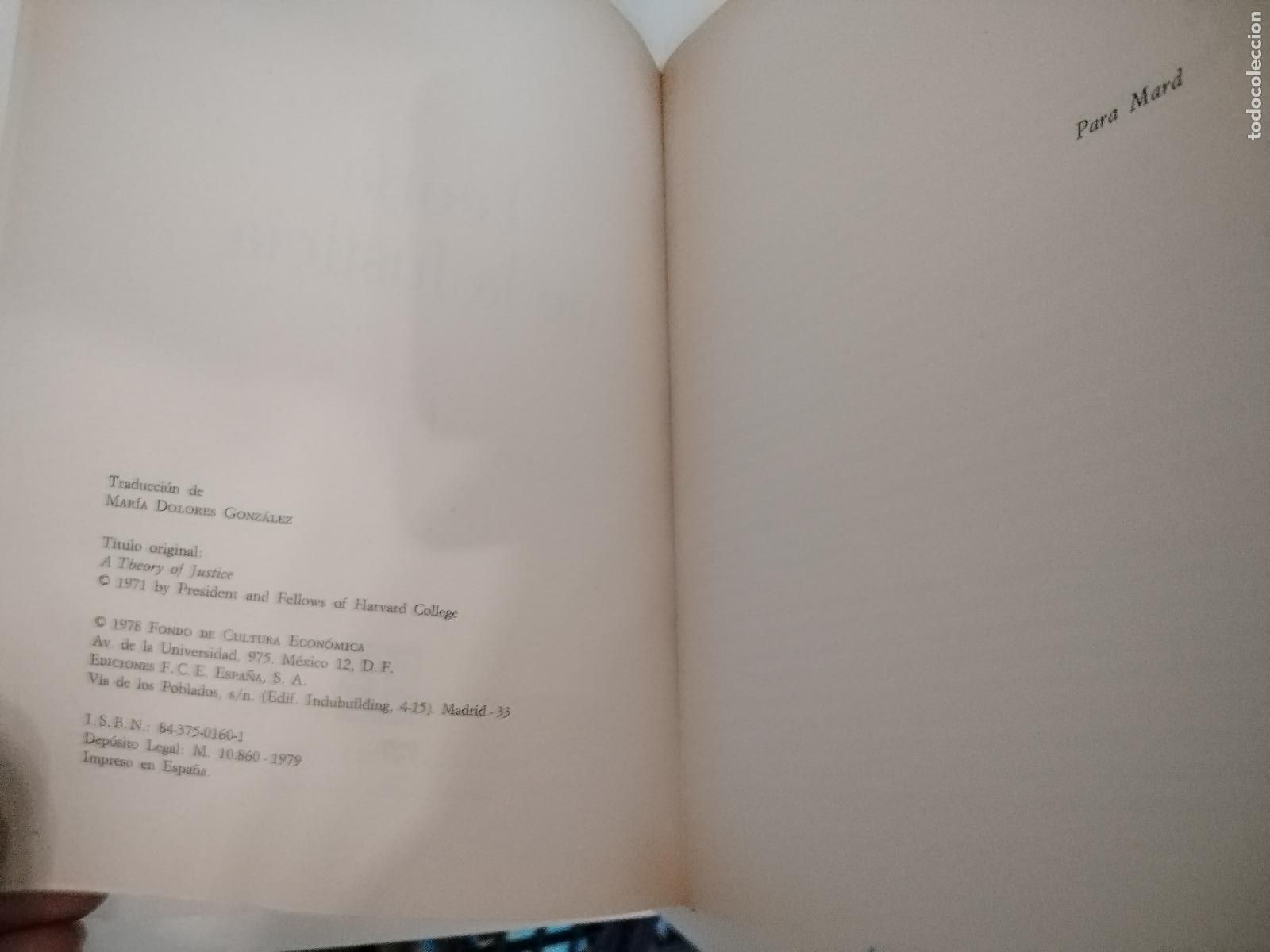 Libros: Teor&iacute;a de la justicia+ John Rawls - Foto 5