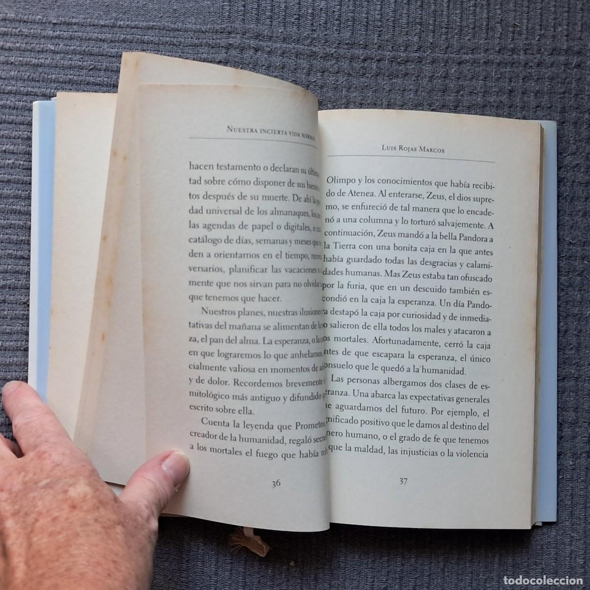 Libros: NUESTRA INCIERTA VIDA NORMAL - LUIS ROJAS MARCOS - Foto 3