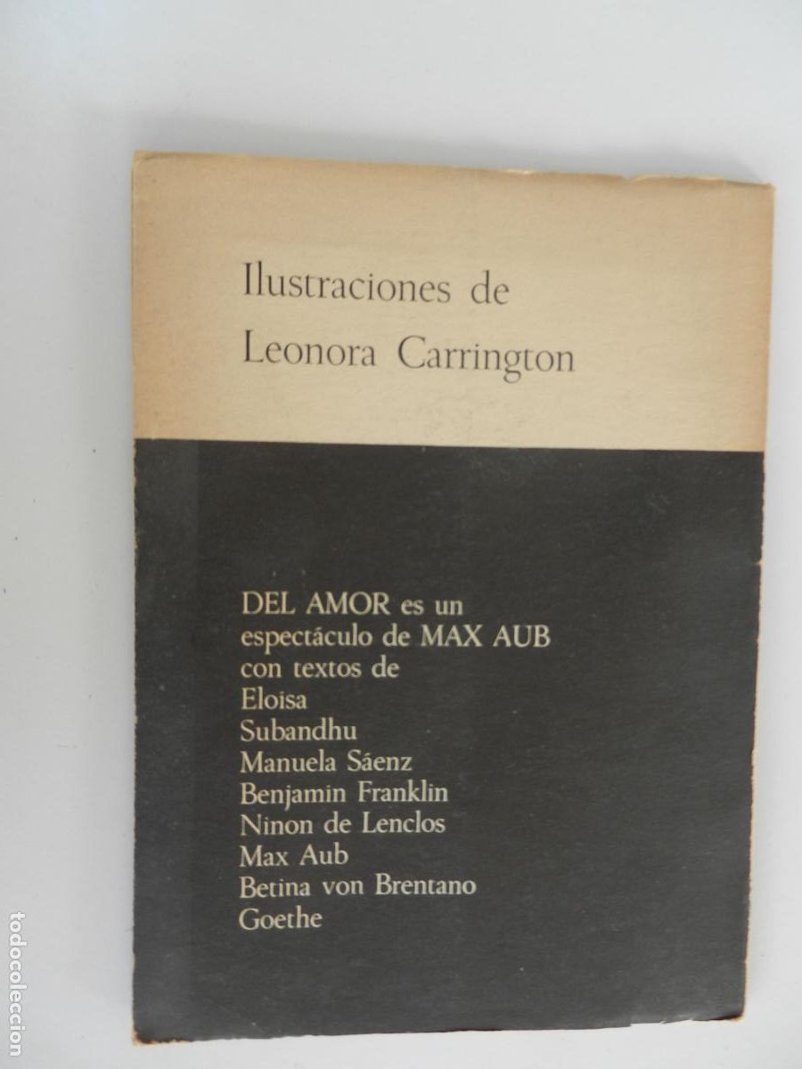 Libros: DEL AMOR - MAX AUB - FINISTERRE - EDICION DE 3000 EJEMPLARES 1972 - Foto 8