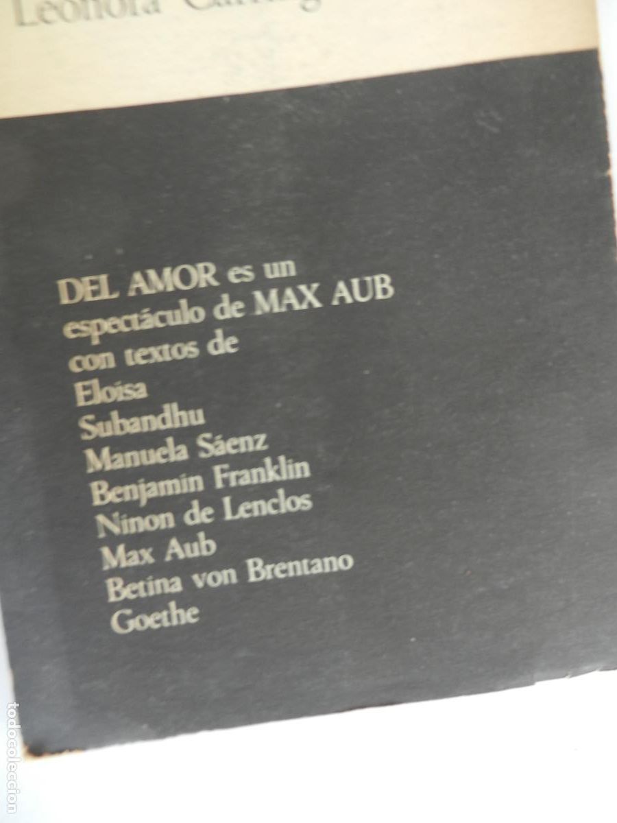 Libros: DEL AMOR - MAX AUB - FINISTERRE - EDICION DE 3000 EJEMPLARES 1972 - Foto 9