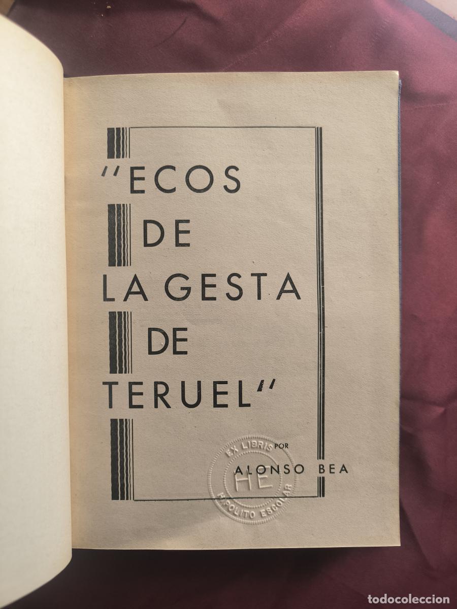 Libros: Ecos de la gesta de Teruel - Alonso Bea